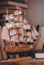 A Miniature of a Galleon Ship