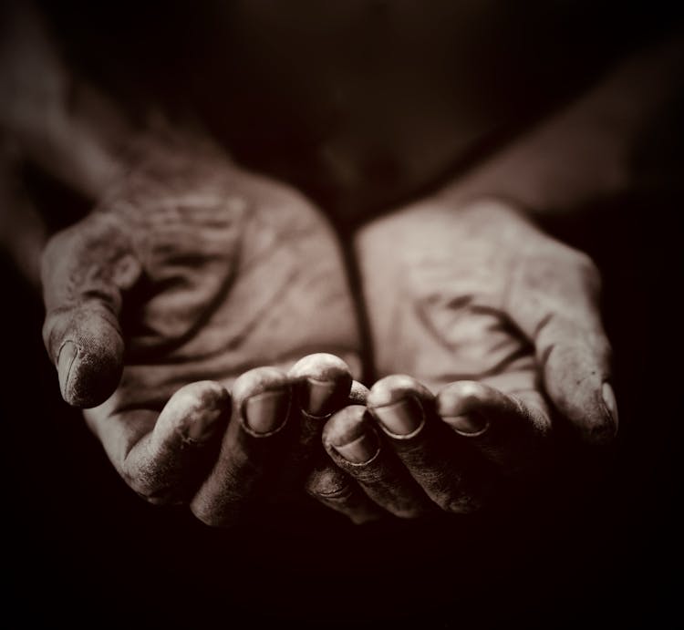 Close-up Photo Of Bare Hands