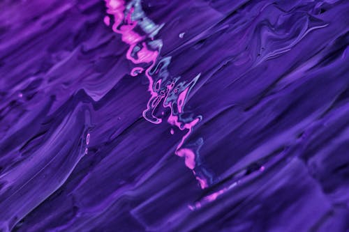 Purple and White Water Droplets