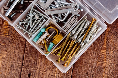 Toolbox with Screws and Tools
