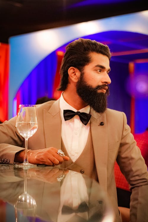A Bearded Man With a Bow Tie 