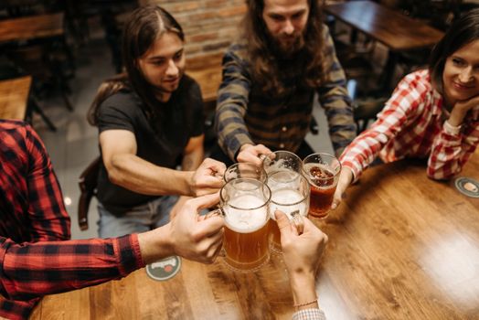 group cheers craft beers