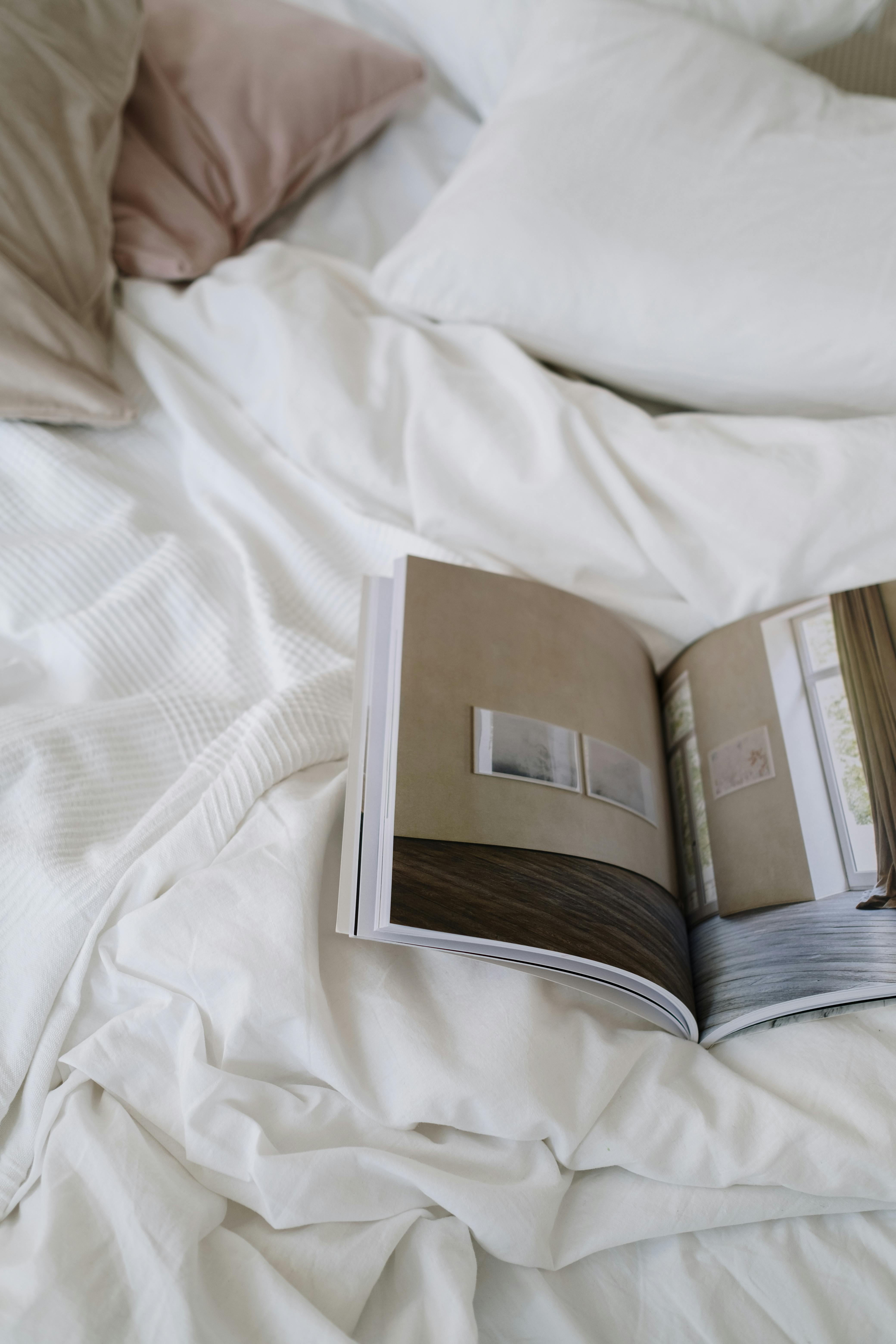 A Book on the Bed · Free Stock Photo