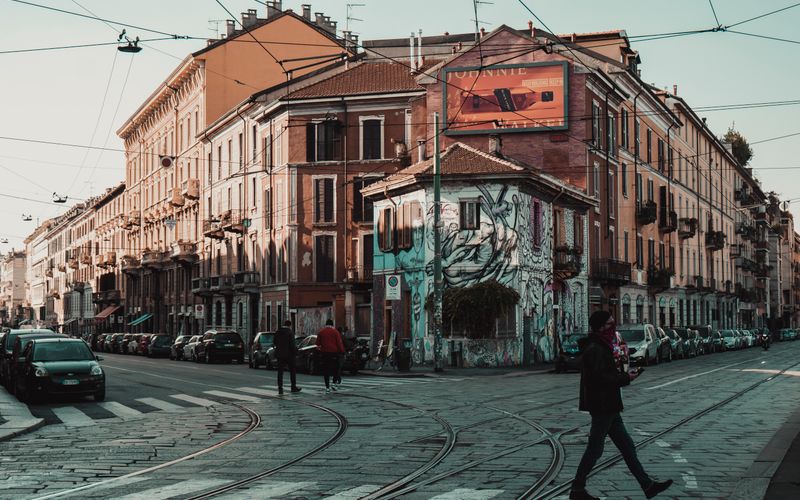 Brera neighbourhood Milan gallery street