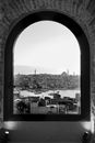 Grayscale Photo of City Buildings