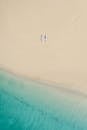 Aerial View of White Sand Beach