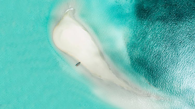 Aerial View Of Sandbar