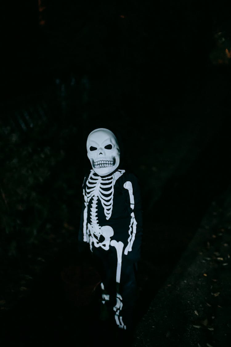 Unrecognizable Child In Halloween Costume