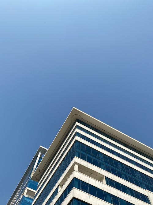 White and Blue Concrete Building