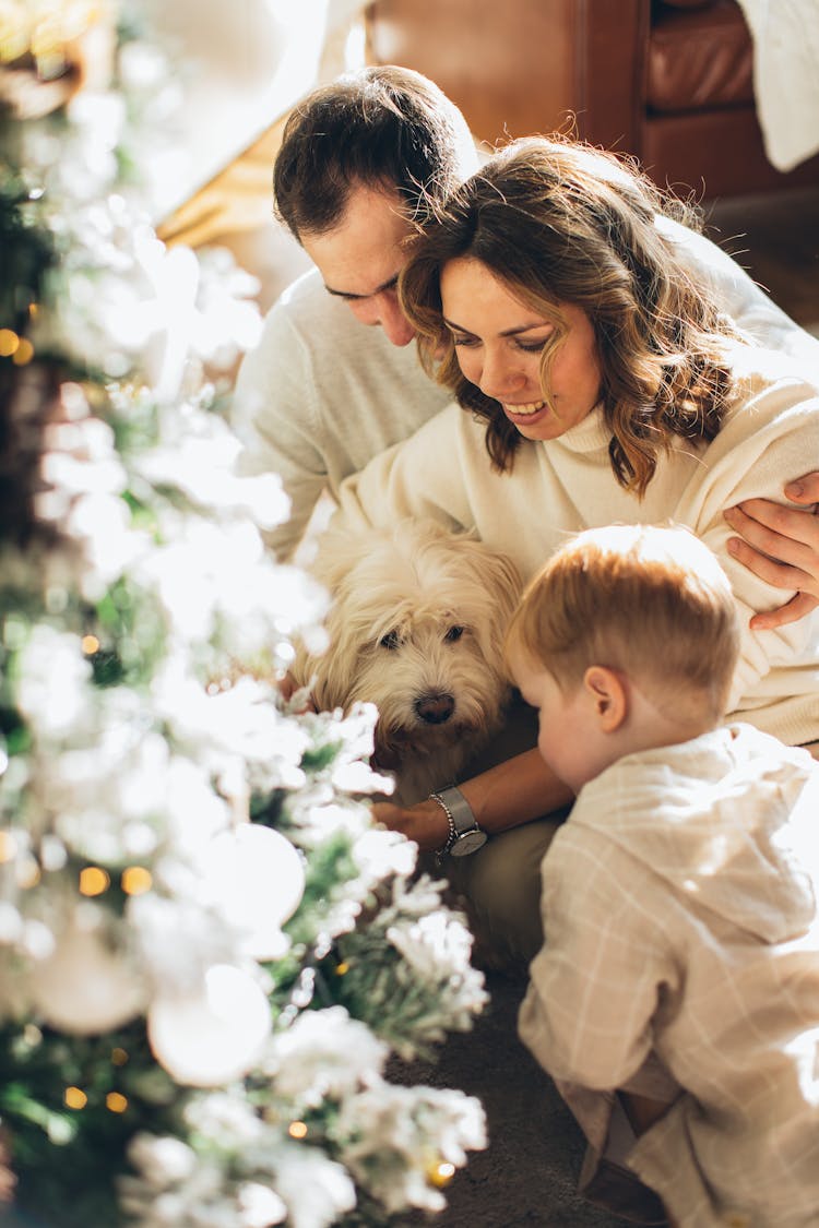 A Family Celebrating Christmas Together