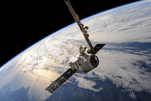 Free White Outer Space Satellite Stock Photo