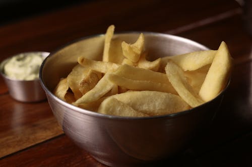 Close-up of Fries in a Bowl