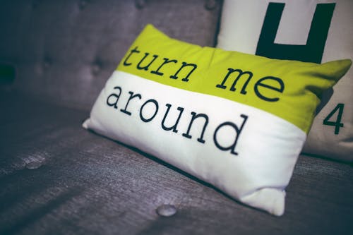 Turn me around pillow