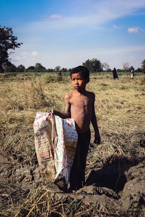 Portrait of a Boy in a Field