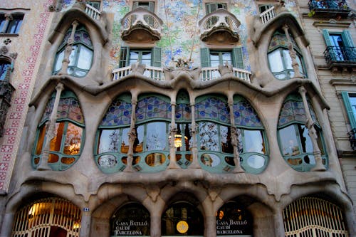 Free Casa Batllo Building in Barcelona Stock Photo