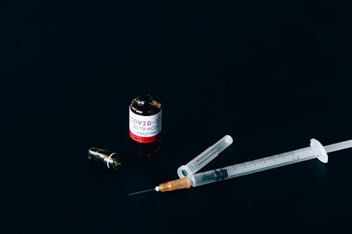 Free Covid Vaccine Set Stock Photo