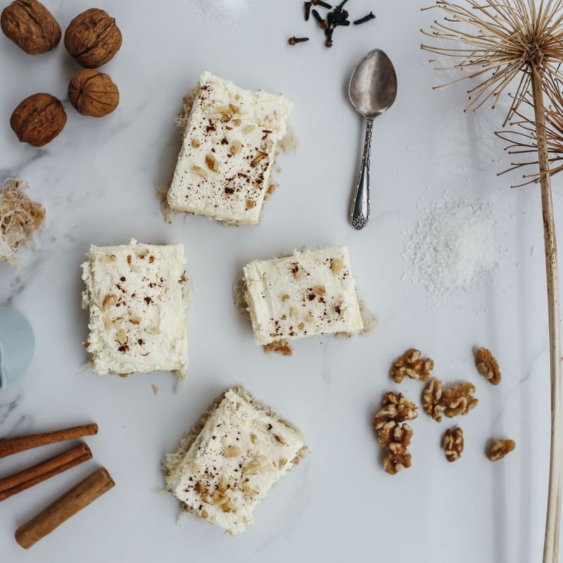 Horchata and Walnut Breakfast Cake with Cinnamon Sugar