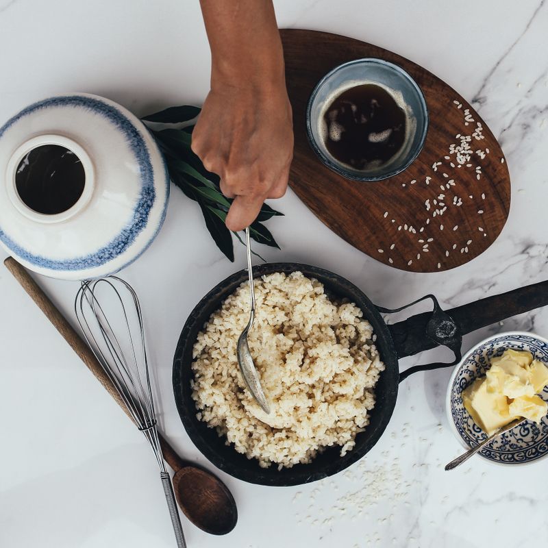 30-Minute Charred Scallion and Soy Butter Rice