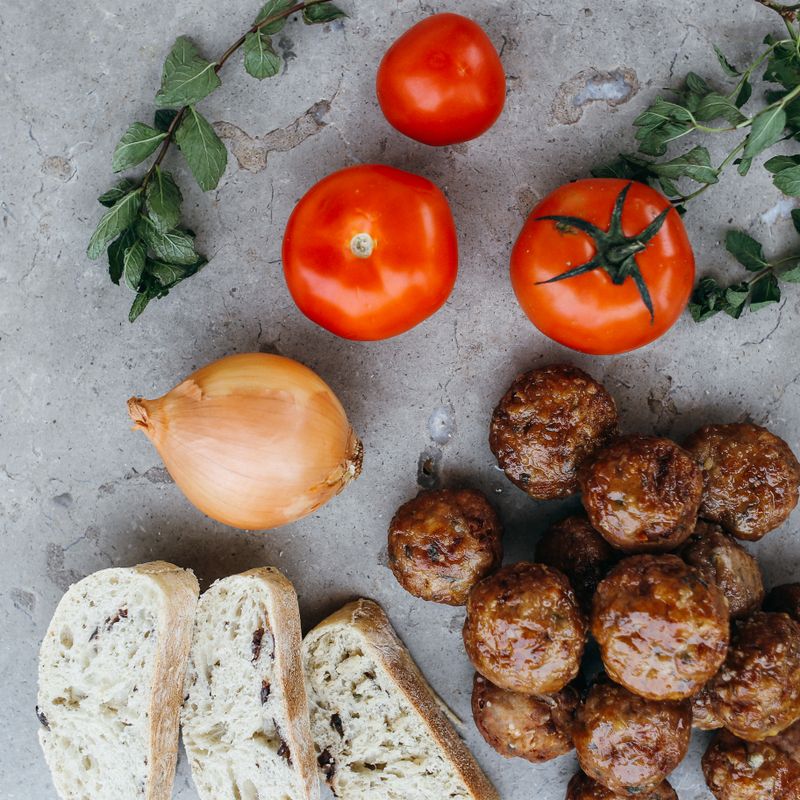 Slow Cooker Breakfast Meatball Sandwich with Marinara