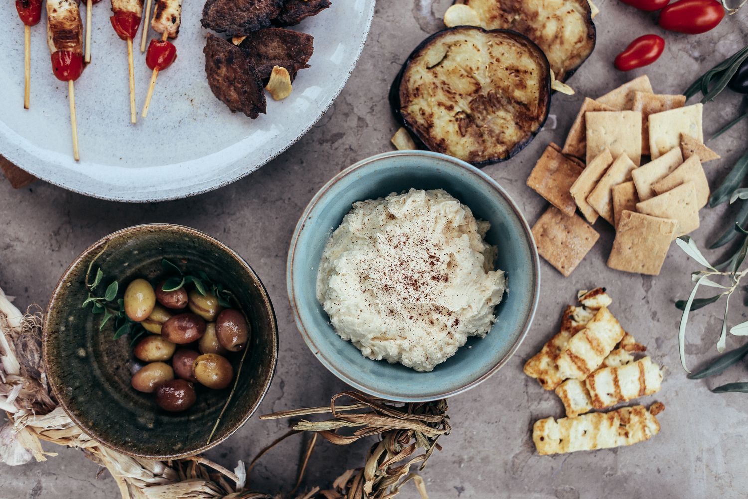 Herb-Crusted Lamb Gyros with Lemon and Oregano