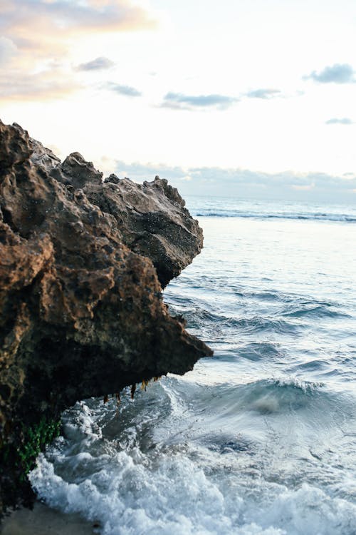 Бесплатное стоковое фото с вертикальный выстрел, волны, море