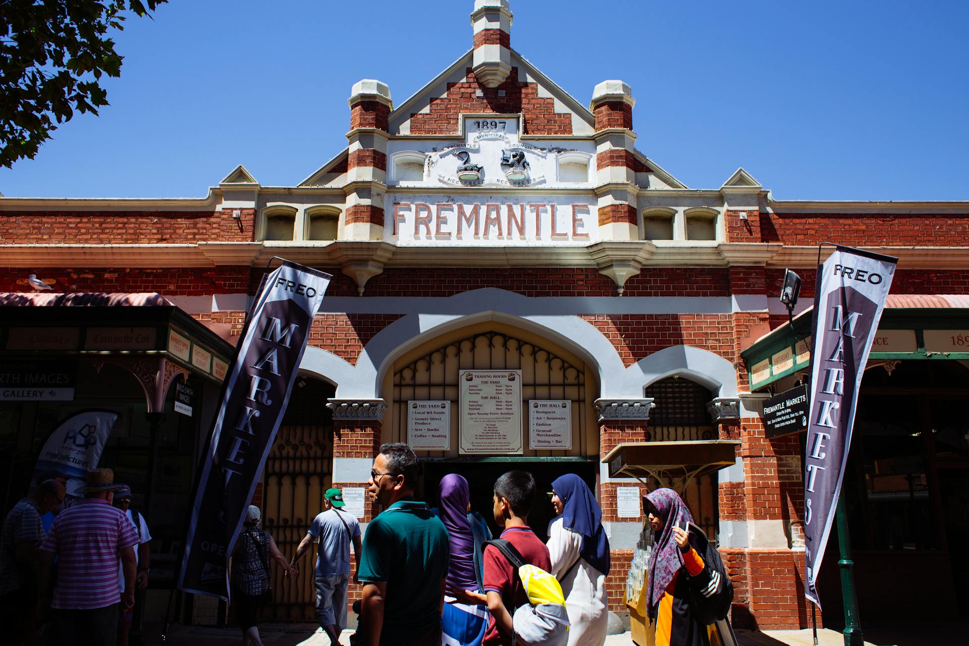 People Standing in Front of Fremantle Market