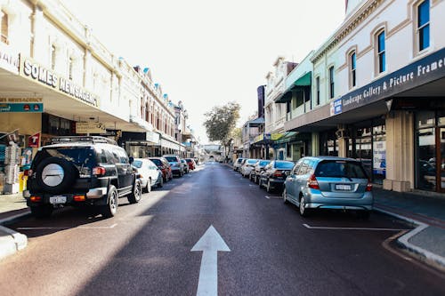 Cars Parked on the Side of the Road