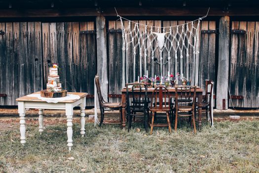 Antique Furniture Outdoors 