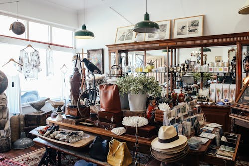 Store Interior with Antique Objects