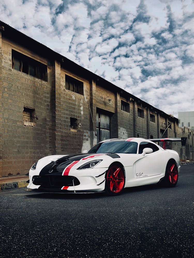 White Car Parked On The Street