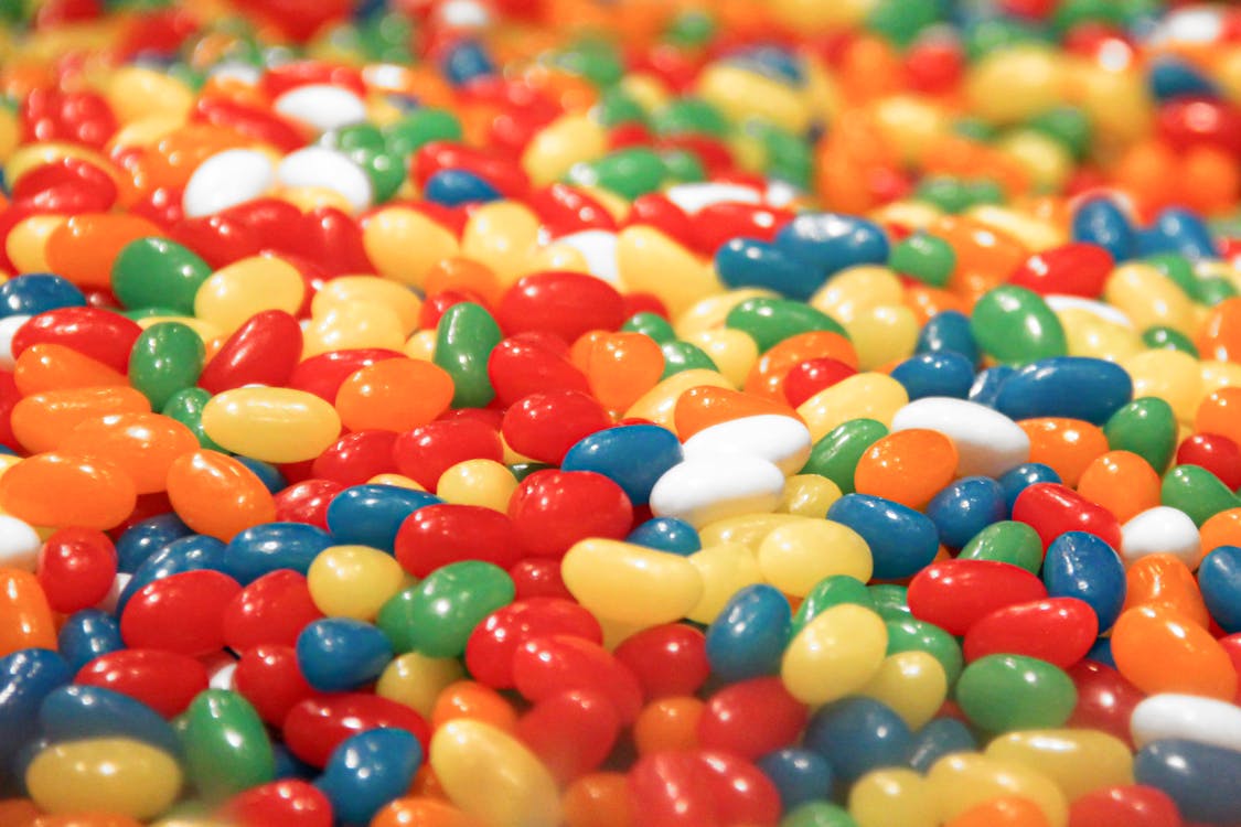 Free A Close-Up Shot of Jelly Beans Stock Photo