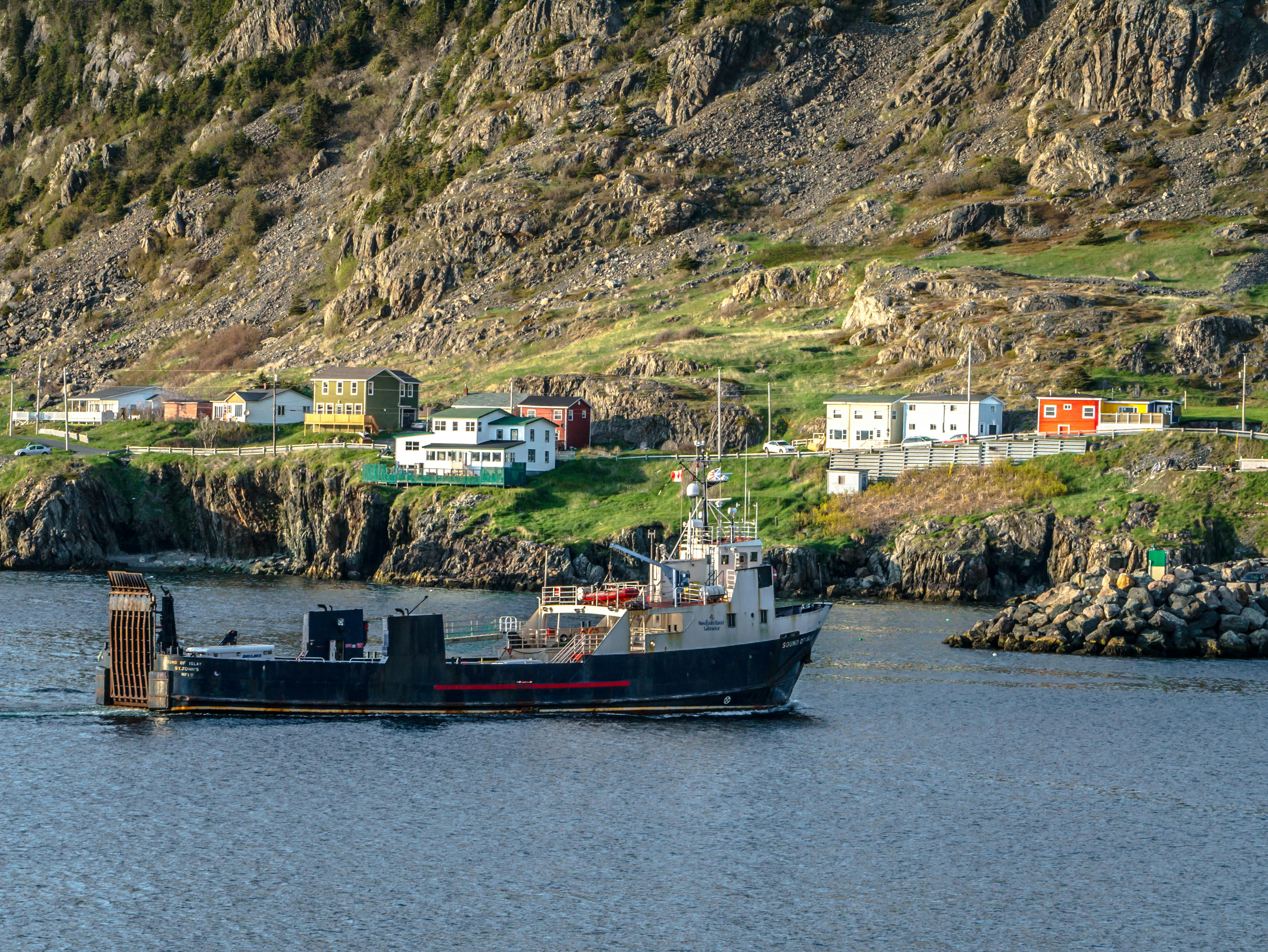Free stock photo of bell island ferry, boats, coast