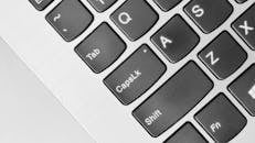 Close-Up Shot of Laptop Keyboard