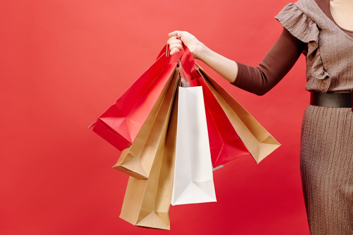 Person Holding Shopping Bags