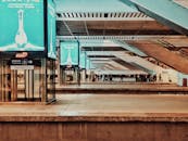 People Walking on Train Station Platform