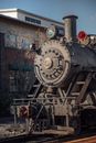 Part of old steam locomotive