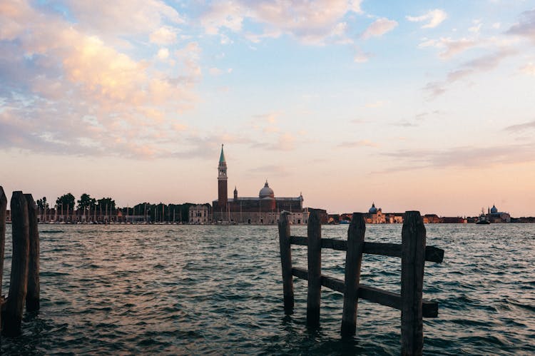 View On St. Georges Church In Venice, Italy 