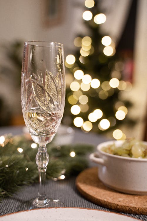 Free Close Up Shot of a Champagne Glass Stock Photo