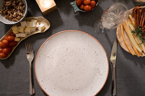 Cutlery Beside an Empty Plate