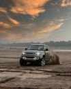 SUV on Brown Sand