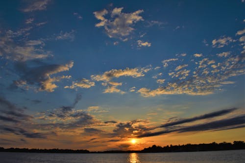 Free stock photo of beautiful sunset, colorful sunset, nature Stock Photo
