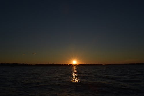Free stock photo of beautiful sunset, colorful sunset, lake Stock Photo