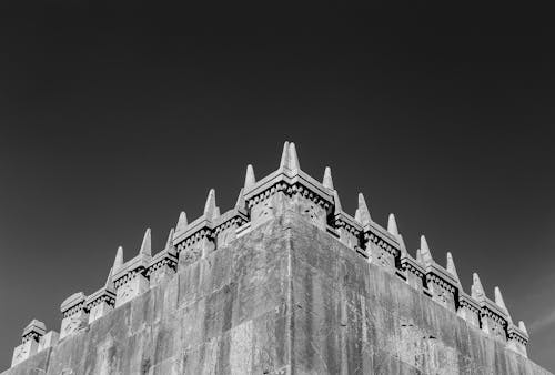 Free Grayscale Photo of a Concrete Building Stock Photo