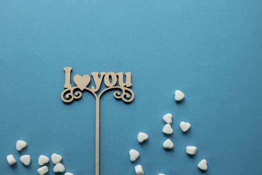 Love message on topper for decoration