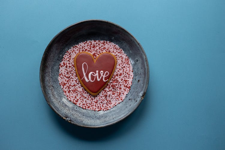 Sprinkles And Cookie In Bowl