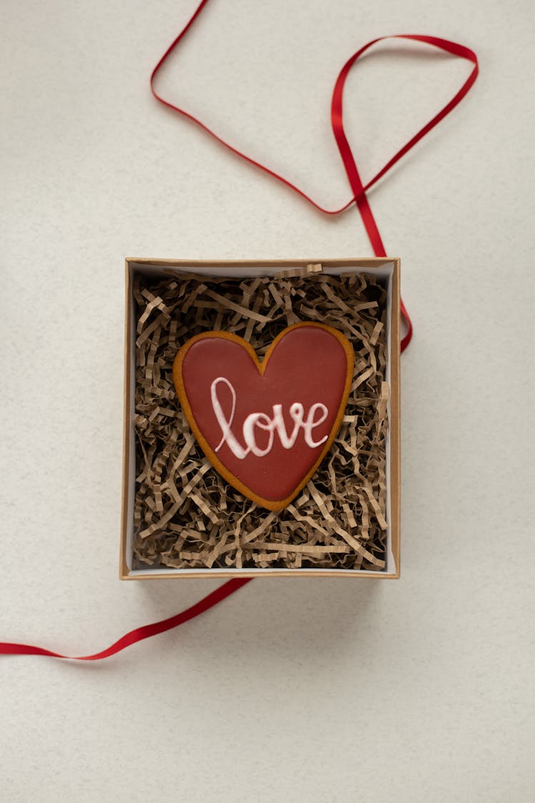 Heart Shaped Cookie In Box