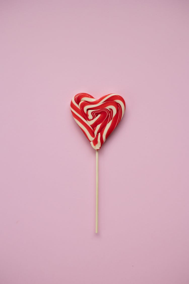 Heart Shaped Candy On Stick