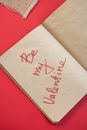 Notepad with inscription on craft sheet