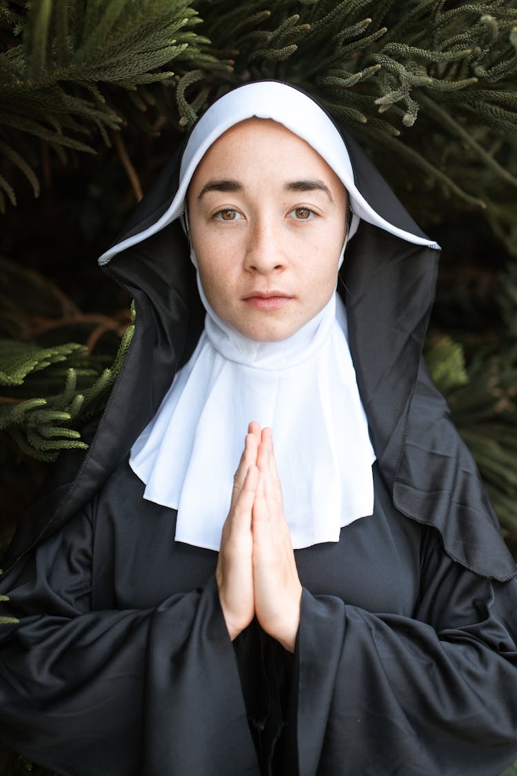 A Nun Praying