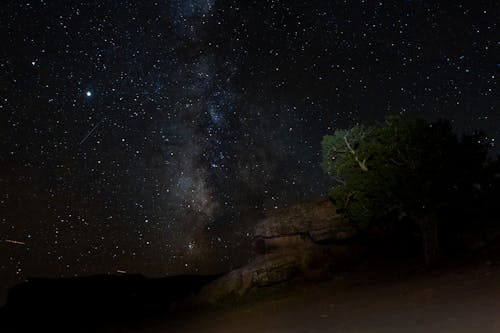Бесплатное стоковое фото с кемпинг, млечный путь, яркие звезды